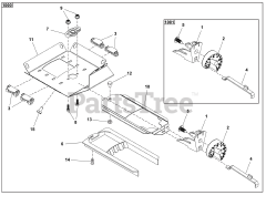 Lesco LSG 2001 H - Lesco Stand-On Spreader Hopper Gate Assembly (220 LBS)