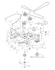 RedMax RZT 54 x (967671101-00) - RedMax 54" Zero-Turn Riding Mower (2017-11) MOWER DECK / CUTTING DECK