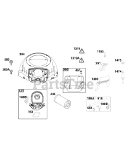 Briggs & Stratton 44N677-0043-B1 - Briggs & Stratton Vertical Engine Blower Housing and Air Cleaner Group