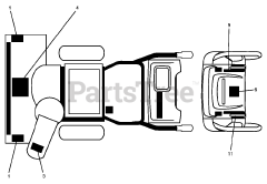 Poulan Pro P 624 ES (961980043-02) - Poulan Pro Snow Thrower (2013-07) DECALS