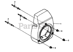 Craftsman 580.762010 (1054-0) - Craftsman 2,000 PSI Pressure Washer Fan Cover