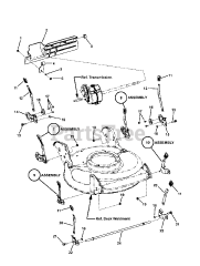 Snapper P 217019BV (7800033) - Snapper 21" Walk-Behind Mower, 7hp WHEEL BRACKETS, LATCHES (Self-Propelled)