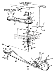 White Outdoor 190-756-190 - White Outdoor 28" Tiller Attachment (1996)