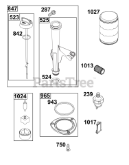 Briggs & Stratton 44N877-0009-B5 - Briggs & Stratton Vertical Engine Lubrication Group