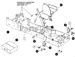 Snapper 1855 (80828) - Snapper Garden Tractor, 18hp Frame