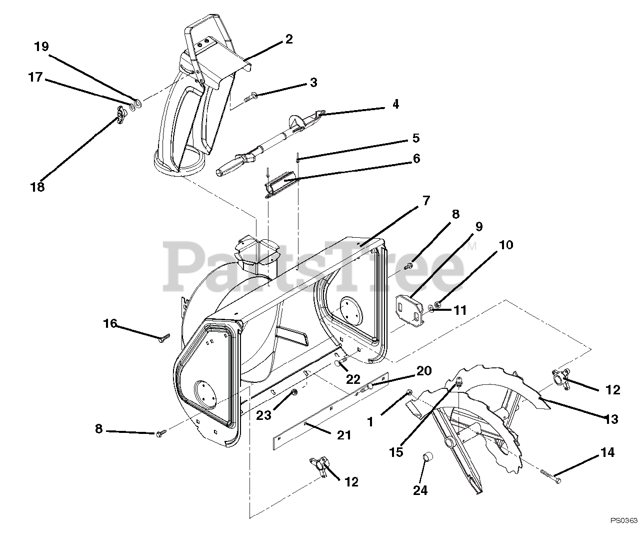 Genuine Ariens Snow Clean Out Tool 00170200 - Foto 9