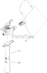 Lawn-Boy 51592 - Lawn-Boy Super Blower Vacuum (SN: 312000001 - 312999999) (2012) Bagging Assembly