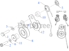 Cub Cadet 3X 28 (31AH5JVBB10) - Cub Cadet 3X 28" Snow Thrower (2023) Idler Assembly