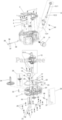 Toro 74778 (MX 5075) - Toro 50" TimeCutter Zero-Turn Mower (SN: 404314200 - 999999999) Crankcase and Crankshaft Assembly