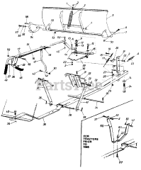 MTD 190-840 - MTD 48" Snow Blade Assembly (1991)