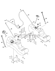 Cub Cadet LZ-60 KW (53RI2PTD050) - Cub Cadet 60" Tank Zero-Turn Mower, Kawasaki (2014) Fuel Tank Assembly