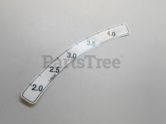Toro E653147 Deck Height Decal, Inner