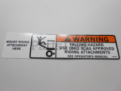 Scag 483404 Sulky Attatchment Decal - image 1