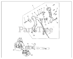 RedMax EBZ 6500 RH - RedMax Backpack Blower (2011-09) HANDLE CONTROLS