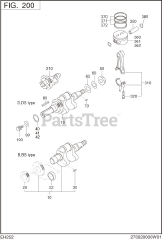 Subaru Robin EH252BS1000 (EH25-2) - Subaru Robin Engine 200 Crankshaft