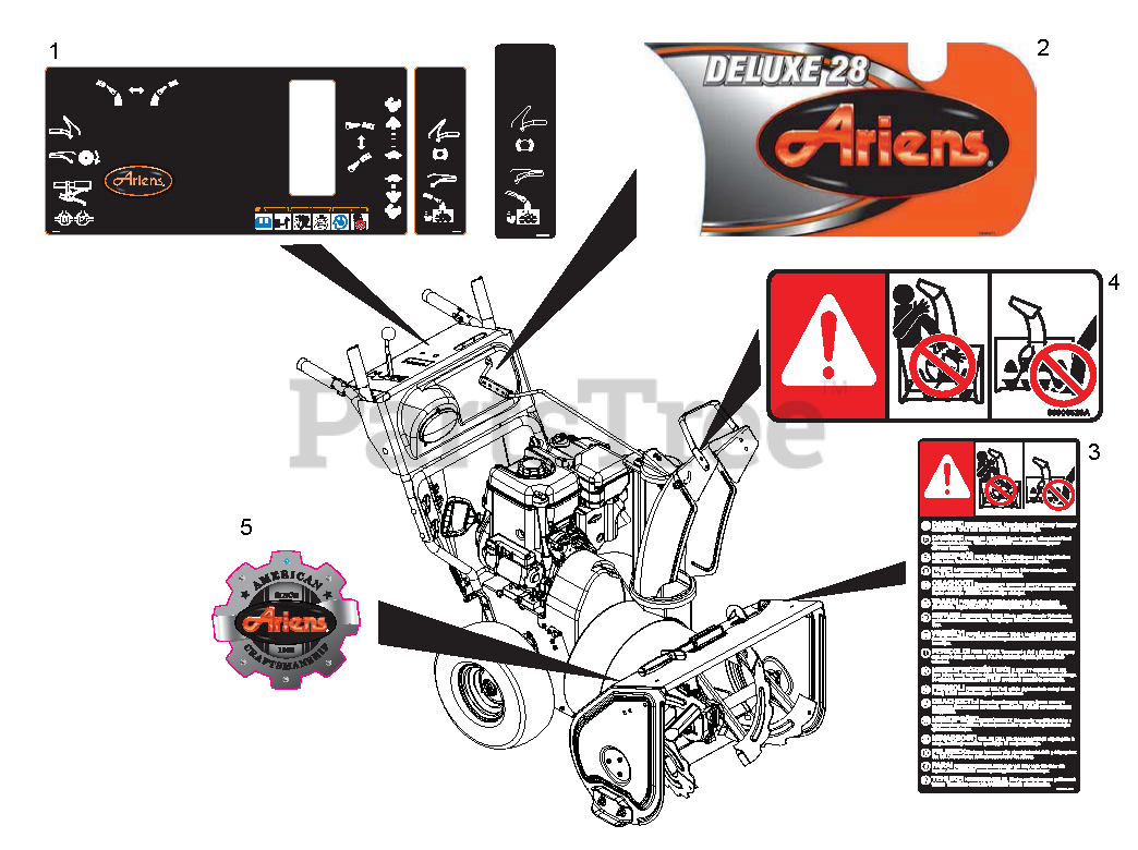 Ariens 921018 Ariens Deluxe Platinum 30" Snow Blower, Briggs