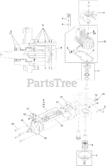 Toro 74998 (6000) - Toro 72" Z Master Zero-Turn Mower, Side-Discharge Deck (SN: 316000001 - 316999999) (2016) LH HYDRO ASSEMBLY NO. 126-1319