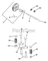 Kohler M10-461535 - Kohler Magnum Engine, Made for Weavers, 10hp, 7.5kW Camshaft &amp; Valves 4-10-26 REV 3/15/2006 to show group description.