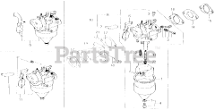 Honda E1500 K4 A (E1500) - Honda Generator, Made in Japan (SN: E1500-3000008 - E1500-9999999) CARBURETOR (TO 1484486)