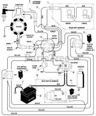 Murray 40541x30A - Murray 40" Lawn Tractor (1998) Electrical System