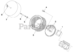 Generac QT04524GNSN - Generac 45kW Home Standby Generator (SN: 5654955 - 5654956) (2009) Air Cleaner C2 (0F9809)