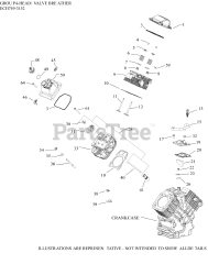 Kohler ECH749-3152 - Kohler Command PRO EFI Engine, Basic Version, 26.5hp, 19.8kW 04 CylinderHead/Breather