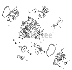 Kohler CS12-941520 - Kohler Command PRO Engine, Basic Version, 12hp, 8.95kW Crankcase 2-7-1 (TP-2502-A)