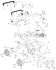 Wizard MTD 3830B88 (118-070C098) - Wizard Walk-Behind Mower (1988) (Western Auto) Parts