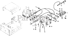 Honda E1500 K4 A (E1500) - Honda Generator, Made in Japan (SN: E1500-3000008 - E1500-9999999) CIRCUIT BREAKER + RECEPTACLE + ENGINE SWITCH