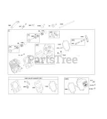 Briggs & Stratton 122012-0133-B1 - Briggs & Stratton Horizontal Engine Cylinder Head, Kits/Gaskets Valve