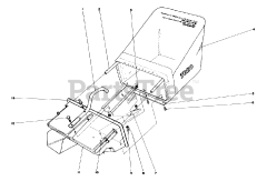 Toro 16880 - Toro Walk-Behind Mower (SN: 002000001 - 002999999) (1982) Grass Catcher Assembly No. 11-0269 (model No. 16880  16890)