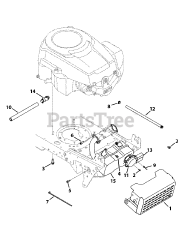 Troy-Bilt 13AX78KS011 - Troy-Bilt Bronco Lawn Tractor (2010) Engine Accessories Kohler