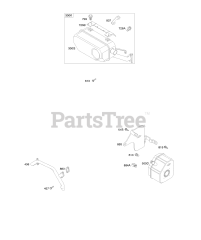 Briggs & Stratton 354445-0424-E1 - Briggs & Stratton Horizontal Engine Exhaust System