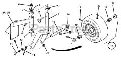 Snapper 7061004 - Snapper Caster PRO 7 Kit Caster Wheel Assembly (36" 38" 52" &amp; 61" Pro Mid Size)