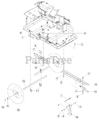 Bear Cat CH 45342 - Bear Cat 4.5" Chipper, 342cc (SN: A03570 - A09560) Hitch &amp; Tires - CH45342