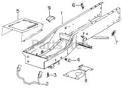 Cub Cadet 1712 (145-782-100) - Cub Cadet Garden Tractor Frame