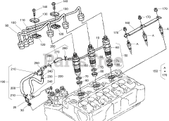 Toro 22333 (TX 525) - Toro Dingo Compact Utility Loader (SN: 270000401 - 270999999) (2007) Nozzle Holder and Glow Plug Assembly