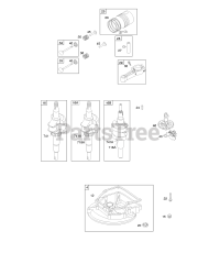 Briggs & Stratton 9B902-1652-E2 - Briggs & Stratton Vertical Engine Camshaft, Crankcase Cover/Sump, Crankshaft, Piston/Rings/Connecting Rod