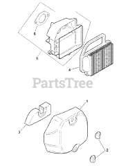 Cub Cadet LT 1045 (13BP11CH756) - Cub Cadet 46" Lawn Tractor (2007 & Before) Kohler SV600-0009 Air Intake Filtration