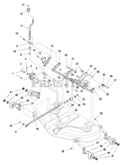 Craftsman 107.277700 (2277700) - Craftsman ZT7000 Series 50" Zero-Turn Mower, Hydro, 18hp (2004)