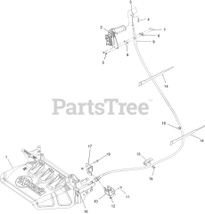 Exmark 135-5271 - Exmark Hand Operator Control Discharge Kit (SN: 408644346 - 411294211) (Rev A) (2021)