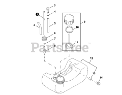 Echo SRM-22 GES - Echo String Trimmer (SN: S55822001001 - S55822999999) Fuel System