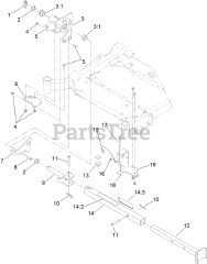 Toro 74925 TE (6000) - Toro 152cm Z Master Zero-Turn Mower, Side-Discharge Deck (SN: 313000001 - 313999999) (2013) Z STAND ASSEMBLY