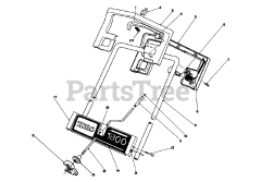Toro 38025 (1800) - Toro Power Curve Snow Thrower (SN: 039000001 - 039999999) (1993) Handle Assembly