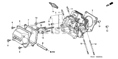 Honda WP30 X ACF6 (WZBF) - Honda Water Pump, Made in Japan (SN: WZBF-1000001 - WZBF-1299999) CYLINDER HEAD