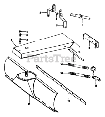 Cub Cadet Accessory - Cub Cadet 42" Back Blade Blade, Hitch and Main Frame