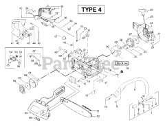 Poulan Pro PP 221 - Poulan Pro Chainsaw, Type 4