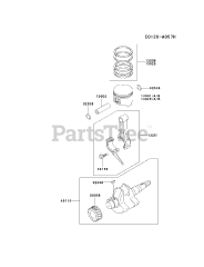 Kawasaki FE120G-AS03 - Kawasaki Engine PISTON/CRANKSHAFT