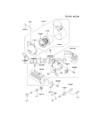 Kawasaki FE120D-AS03 - Kawasaki Engine AIR-FILTER/MUFFLER