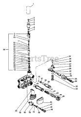 Echo HPP-1890 - Echo Pressure Washer (Original Version) (1991) Manifold, Unloader, Inlet, Pressure Gauge, Injector